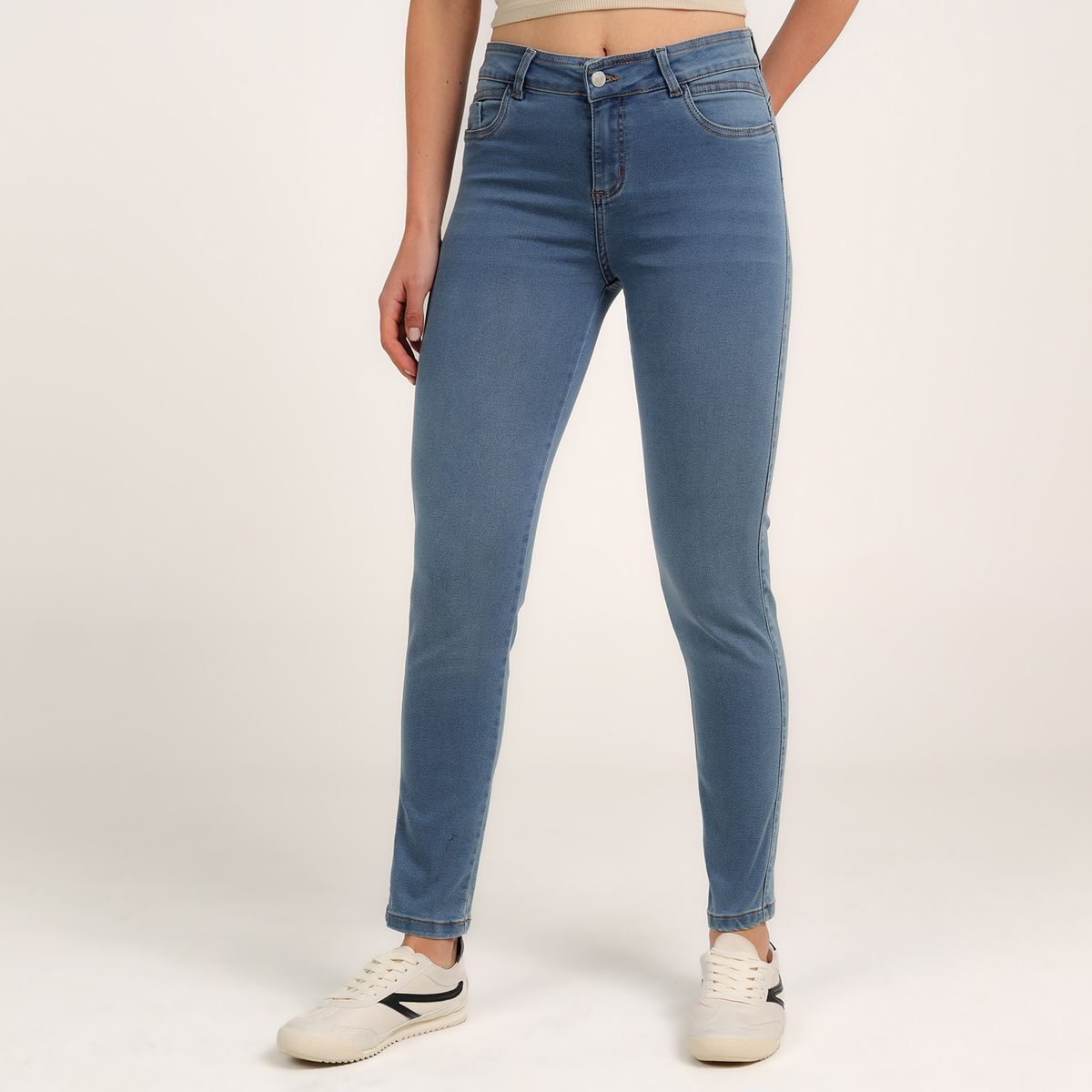 SYBILLA - Jean Flare Mujer Tiro medio Denim Sybilla