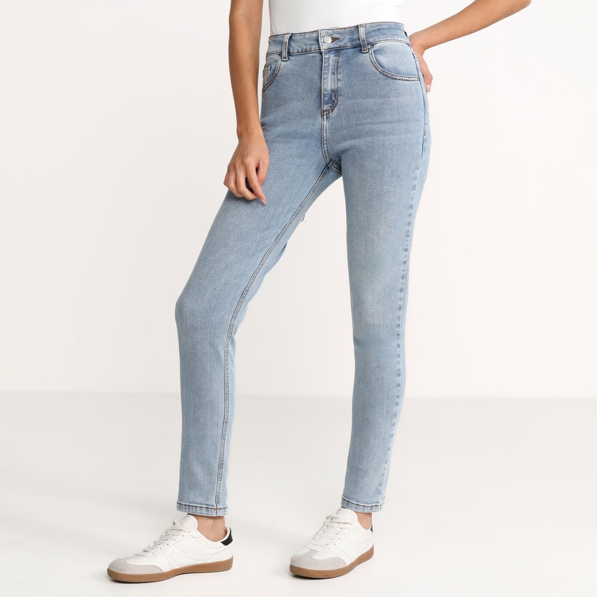 SYBILLA - Jean Flare Mujer Tiro alto Denim Sybilla