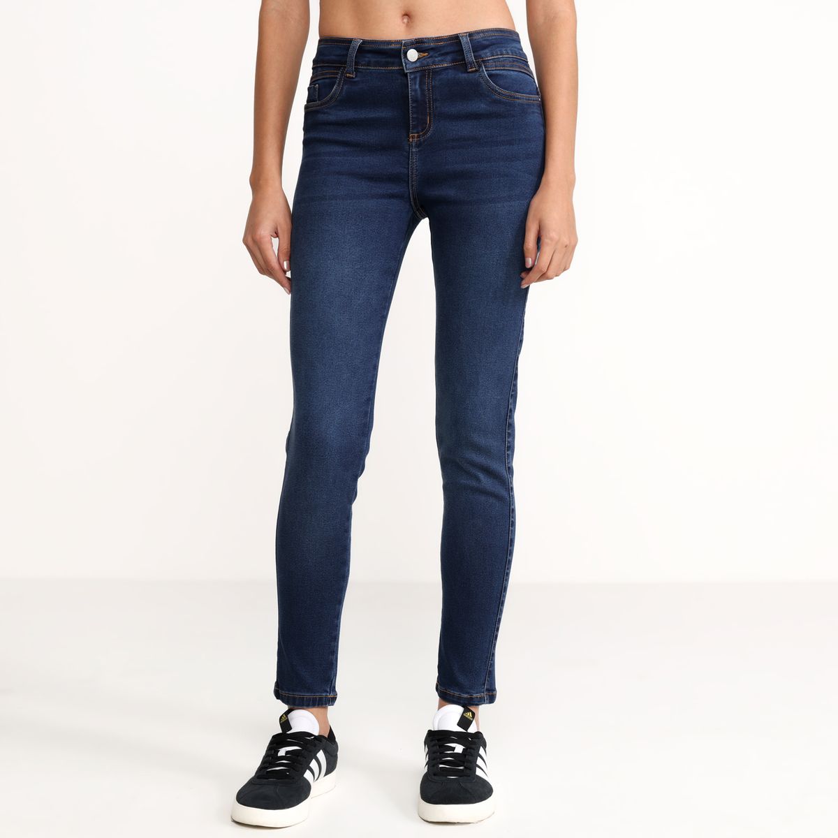 SYBILLA - Jean Flare Mujer Tiro alto Denim Sybilla