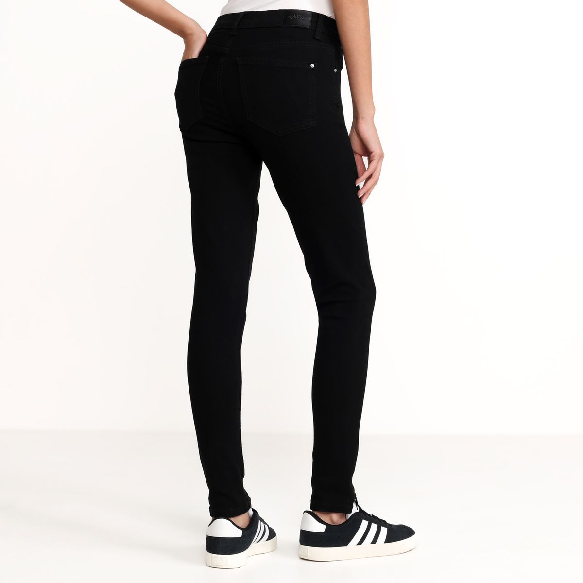 SYBILLA - Jean Flare Mujer Tiro alto Denim Sybilla