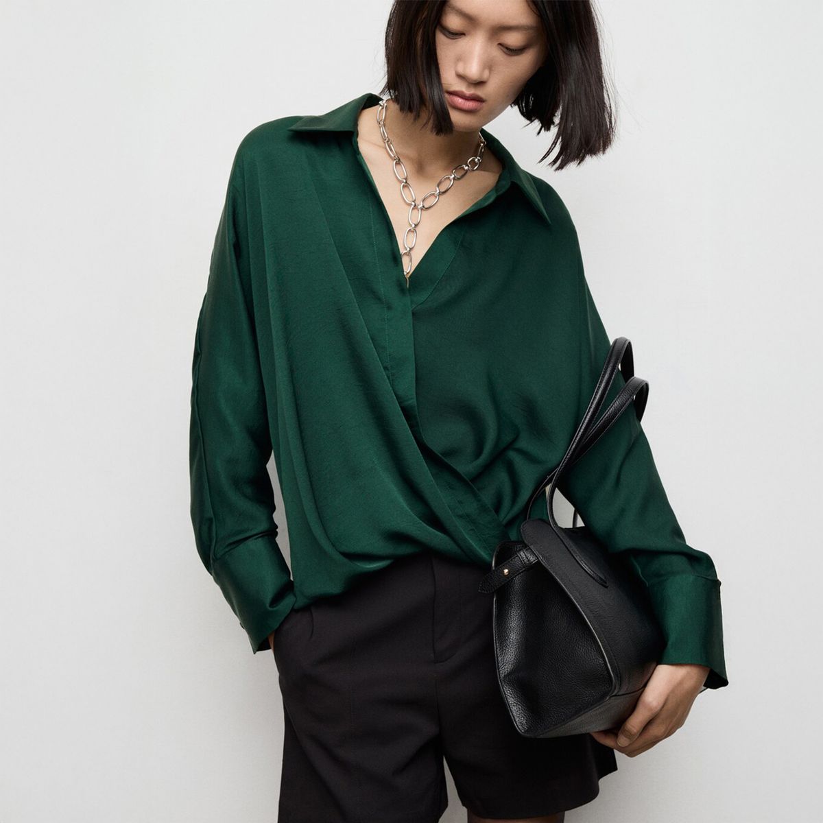 MANGO - Camisa Mujer Manga larga Mango