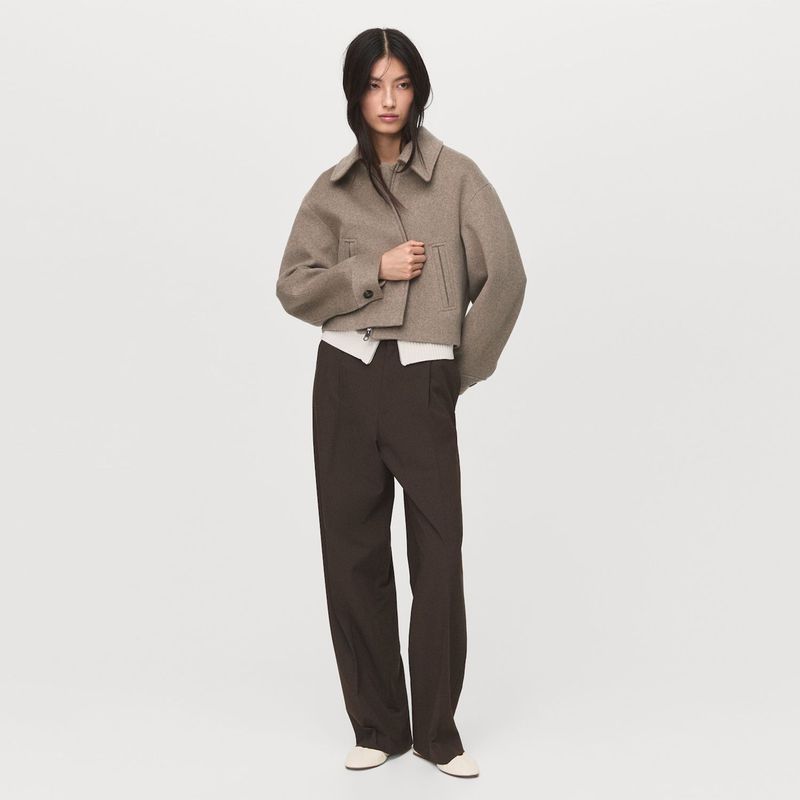 MANGO - Chaqueta Mujer de Lana MANGO