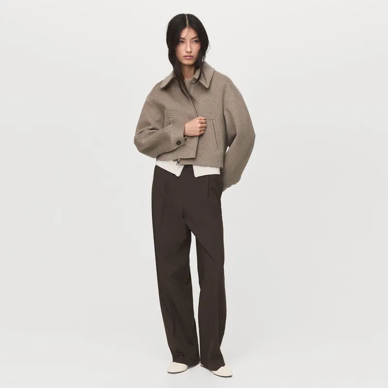 MANGO - Chaqueta Mujer de Lana MANGO