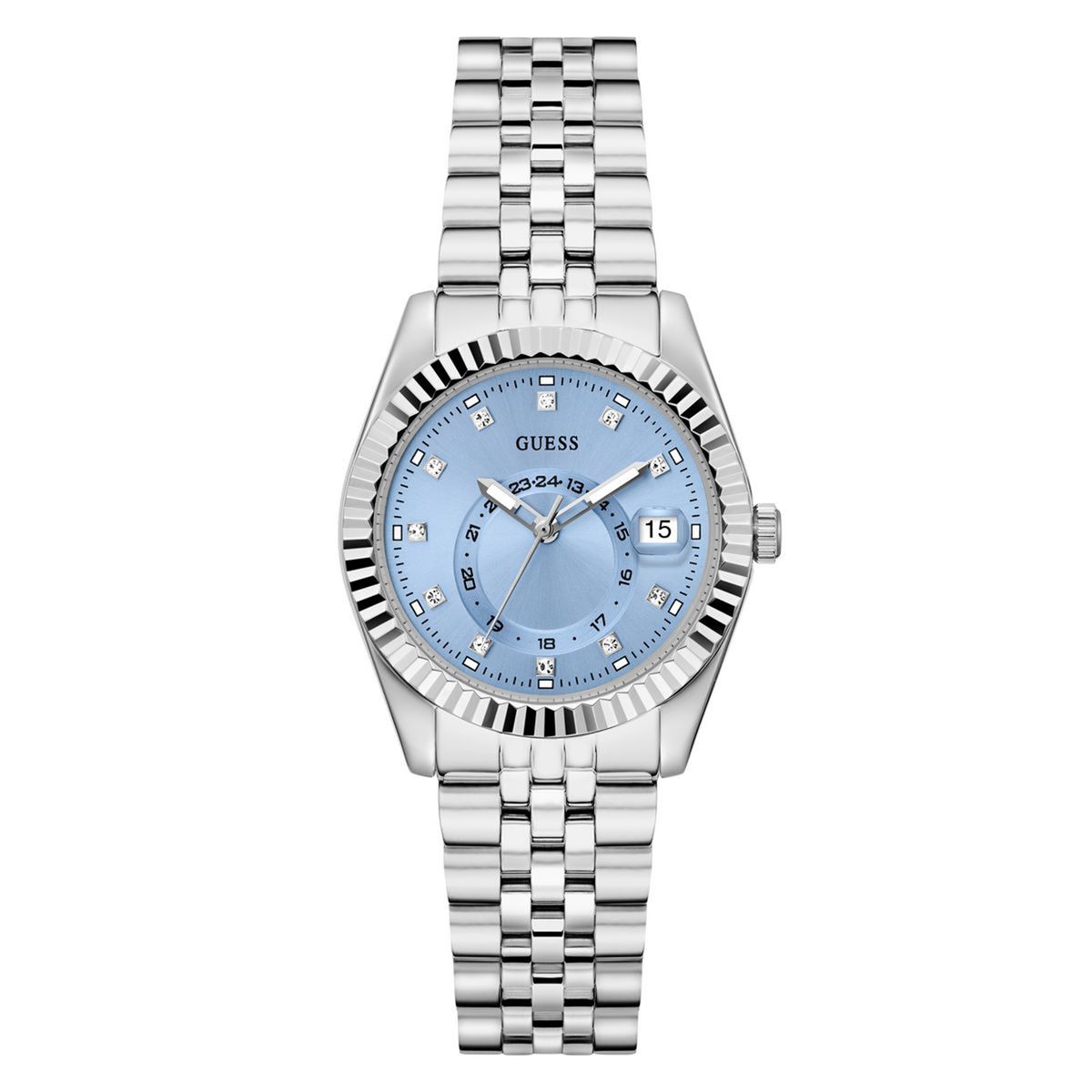 GUESS - Reloj Guess Mujer Jada. Reloj Acero Inoxidable Plateado GW0936L1