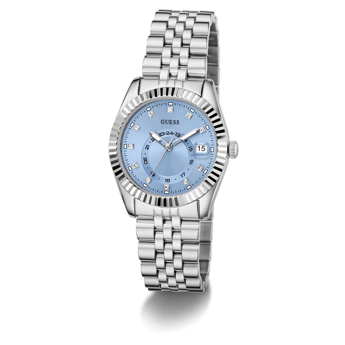 GUESS - Reloj Guess Mujer Jada. Reloj Acero Inoxidable Plateado GW0936L1