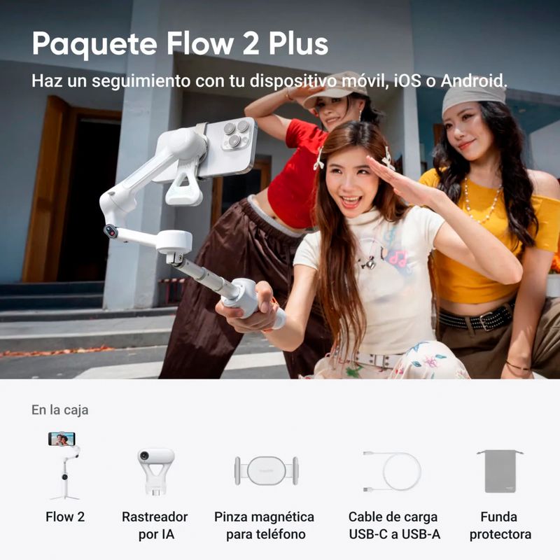  - Insta360 Flow 2 Plus Bundle Blanco Insta360