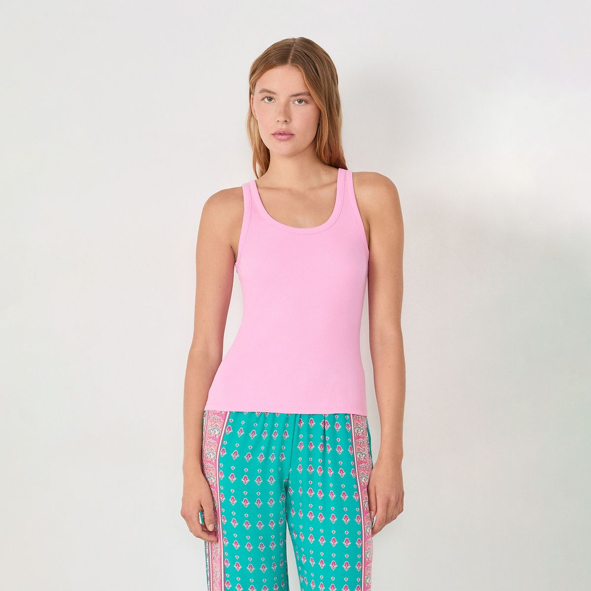 ETAM - Camiseta de pijama para Mujer Sin mangas de Algodón ETAM