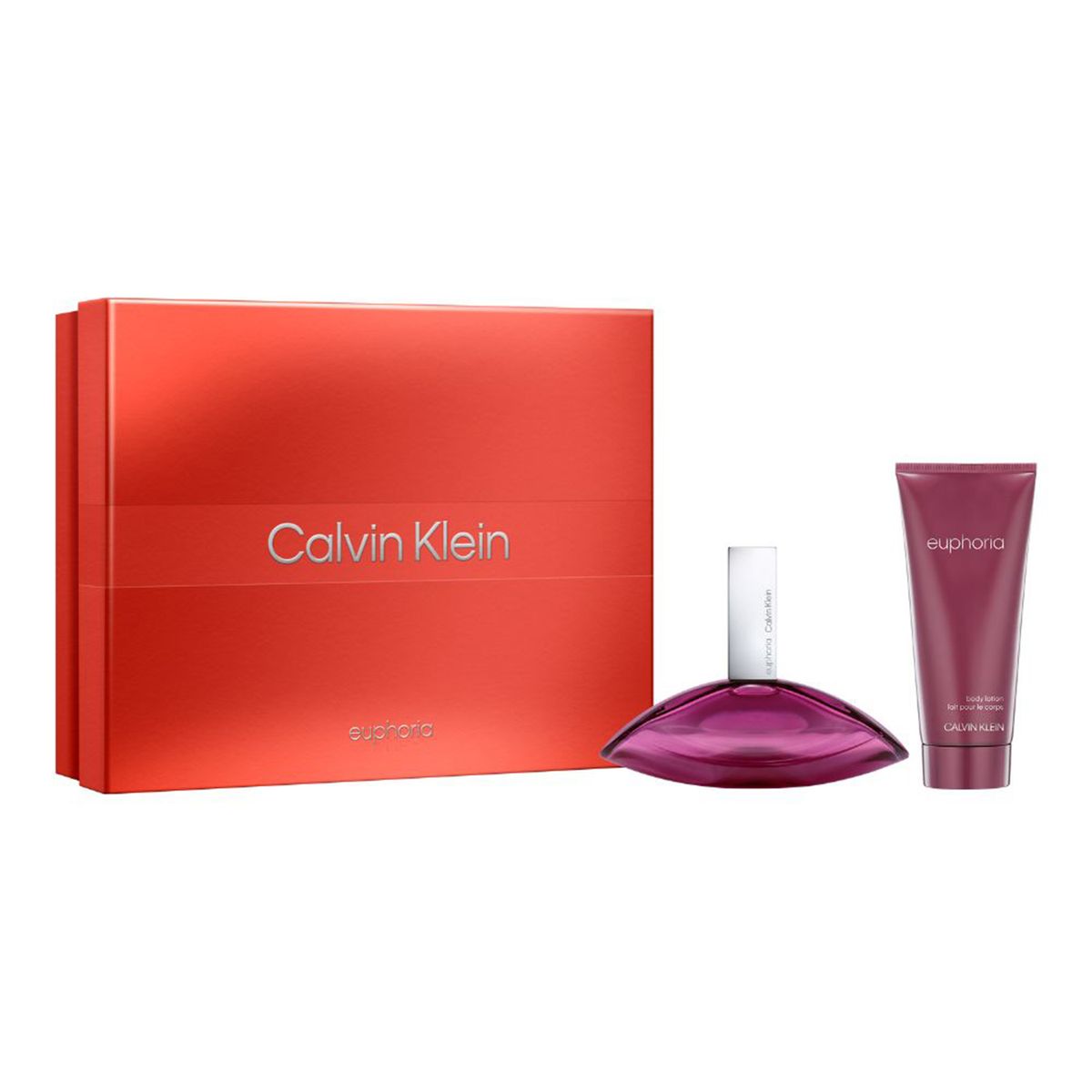 CALVIN KLEIN - Set de Perfume Mujer Calvin Klein Euphoria Eau parfum for Women 100 ml (3.3oz) - Euphoria Body Lotion 100 ml (3.3oz)