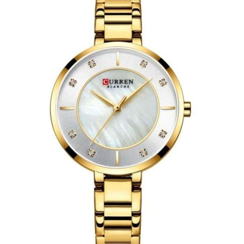 CURREN - Reloj Curren Mujer 9051 . Reloj Acero Inoxidable Dorado