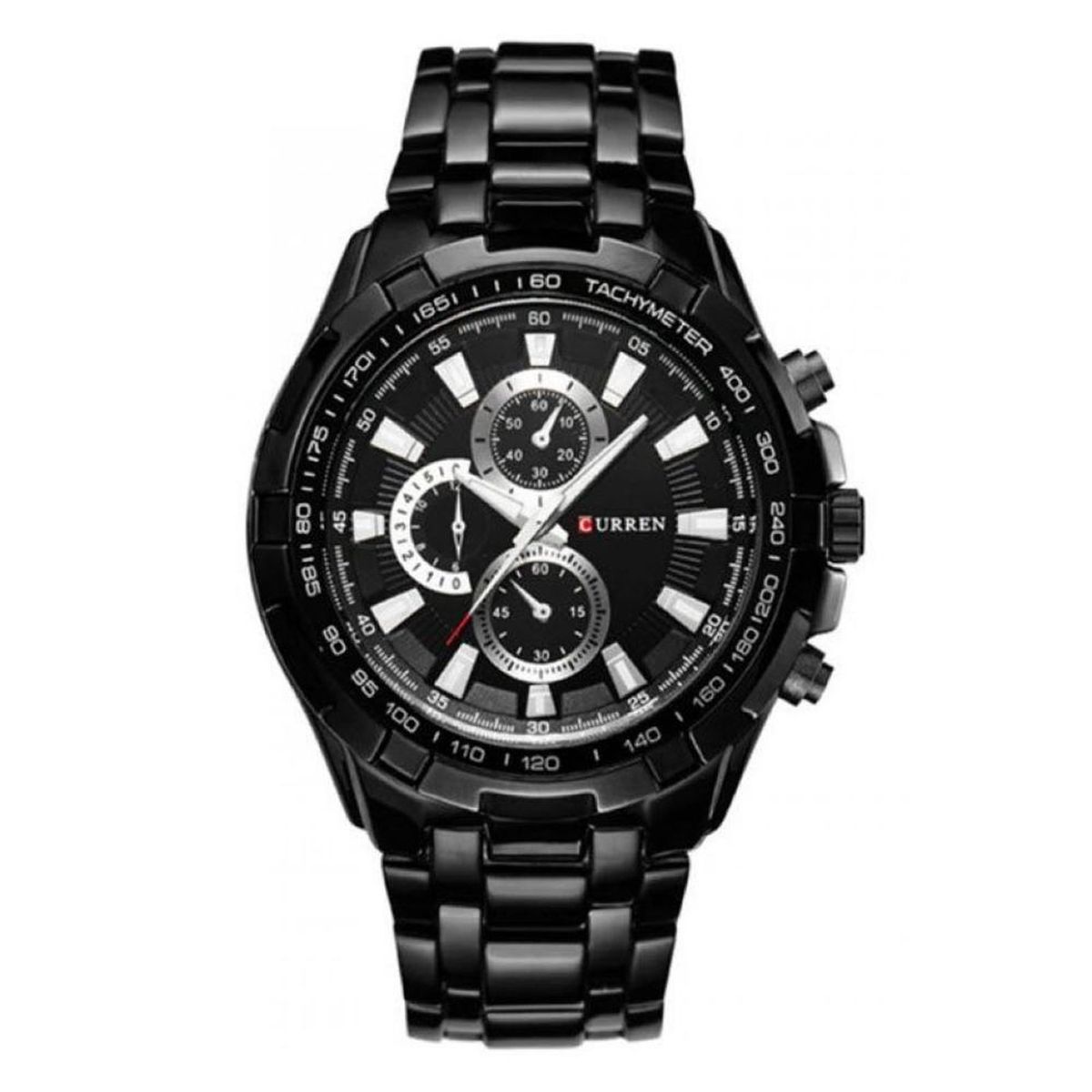 CURREN - Reloj Curren Hombre KRE020101 . Reloj Acero Inoxidable Negro