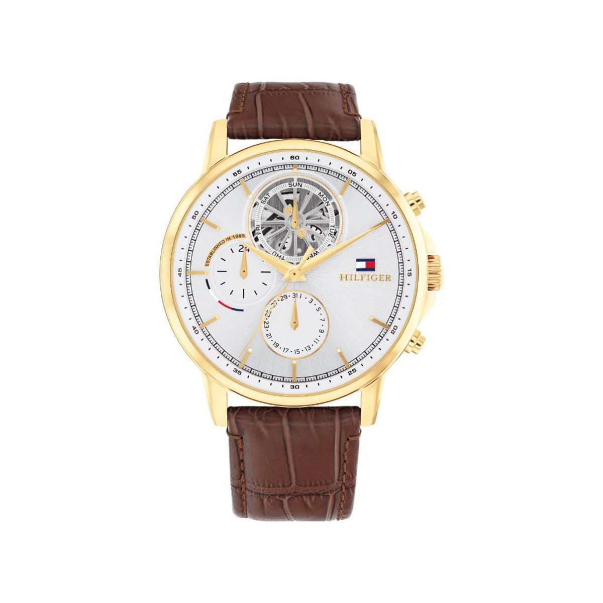 TOMMY HILFIGER - Reloj Tommy  Hilfiger Hombre 1710631 . Reloj Piel Marrón