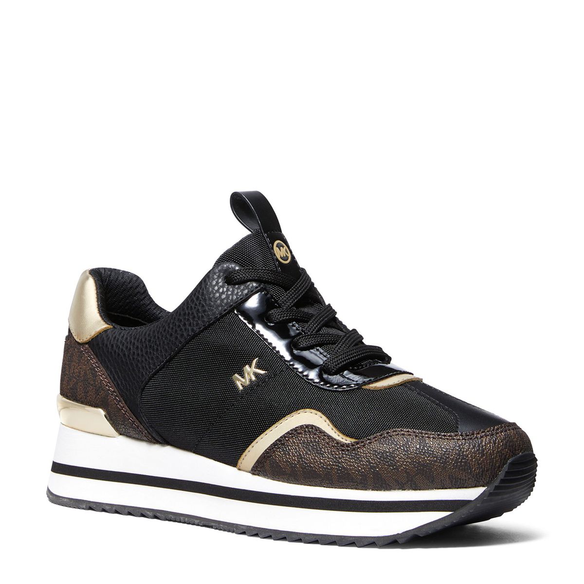 MICHAEL KORS - Tenis Michael Kors Moda Raina Trainer Mujer Negros