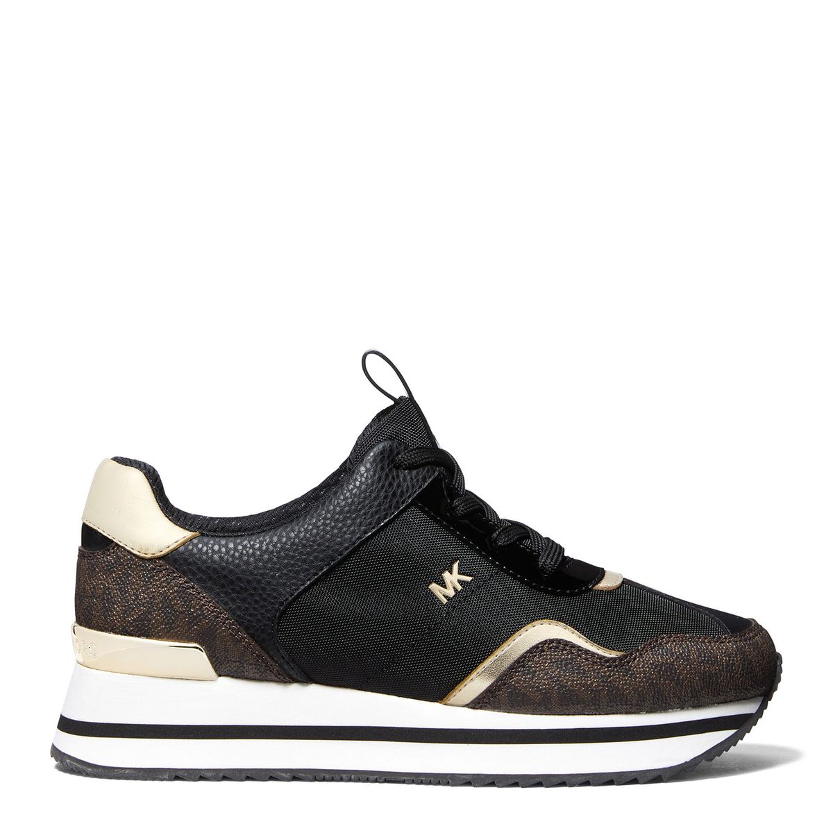 MICHAEL KORS - Tenis Michael Kors Moda Raina Trainer Mujer Negros