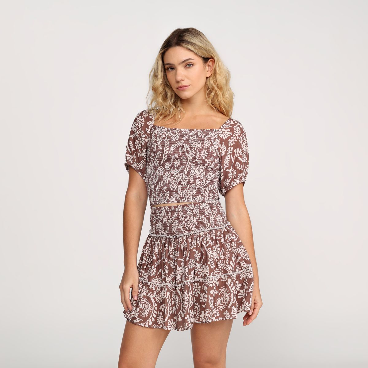 DOO AUSTRALIA - Falda Mini Mujer Textura Doo Australia