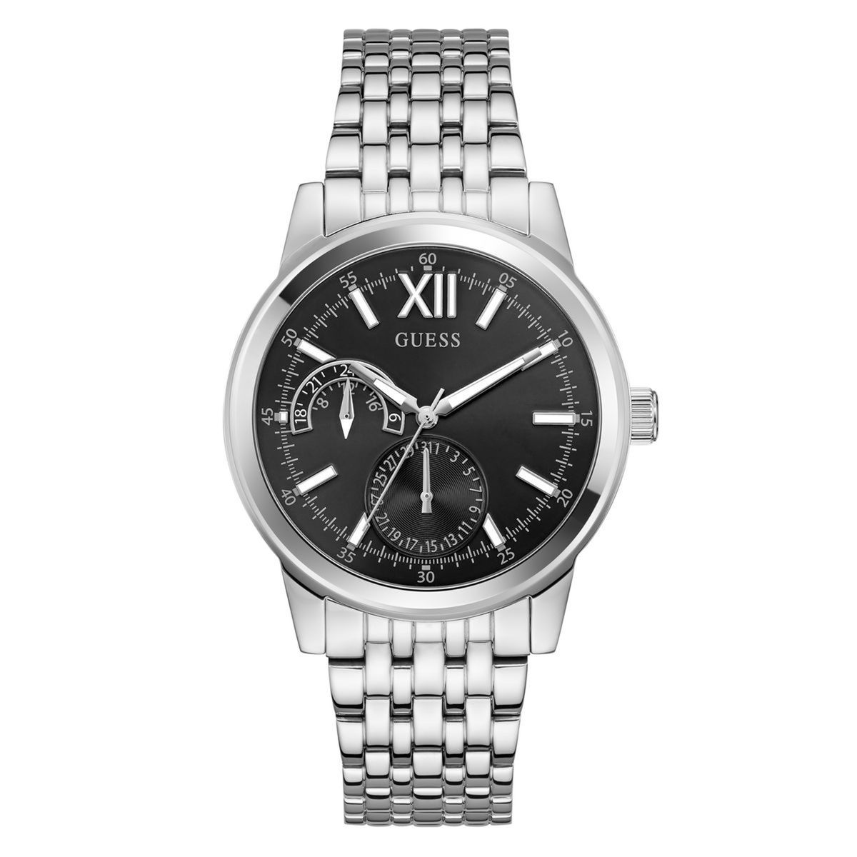 GUESS - Reloj Guess Hombre Emerson. Reloj Acero Inoxidable Plateado GW0976G1