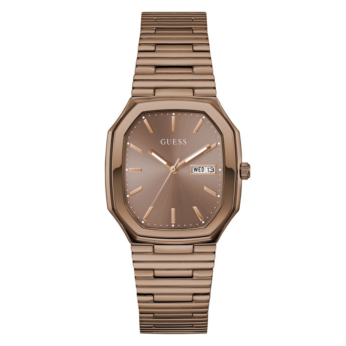 GUESS - Reloj Guess Hombre Oliver. Reloj Acero Inoxidable Oro Rosa GW0978G3