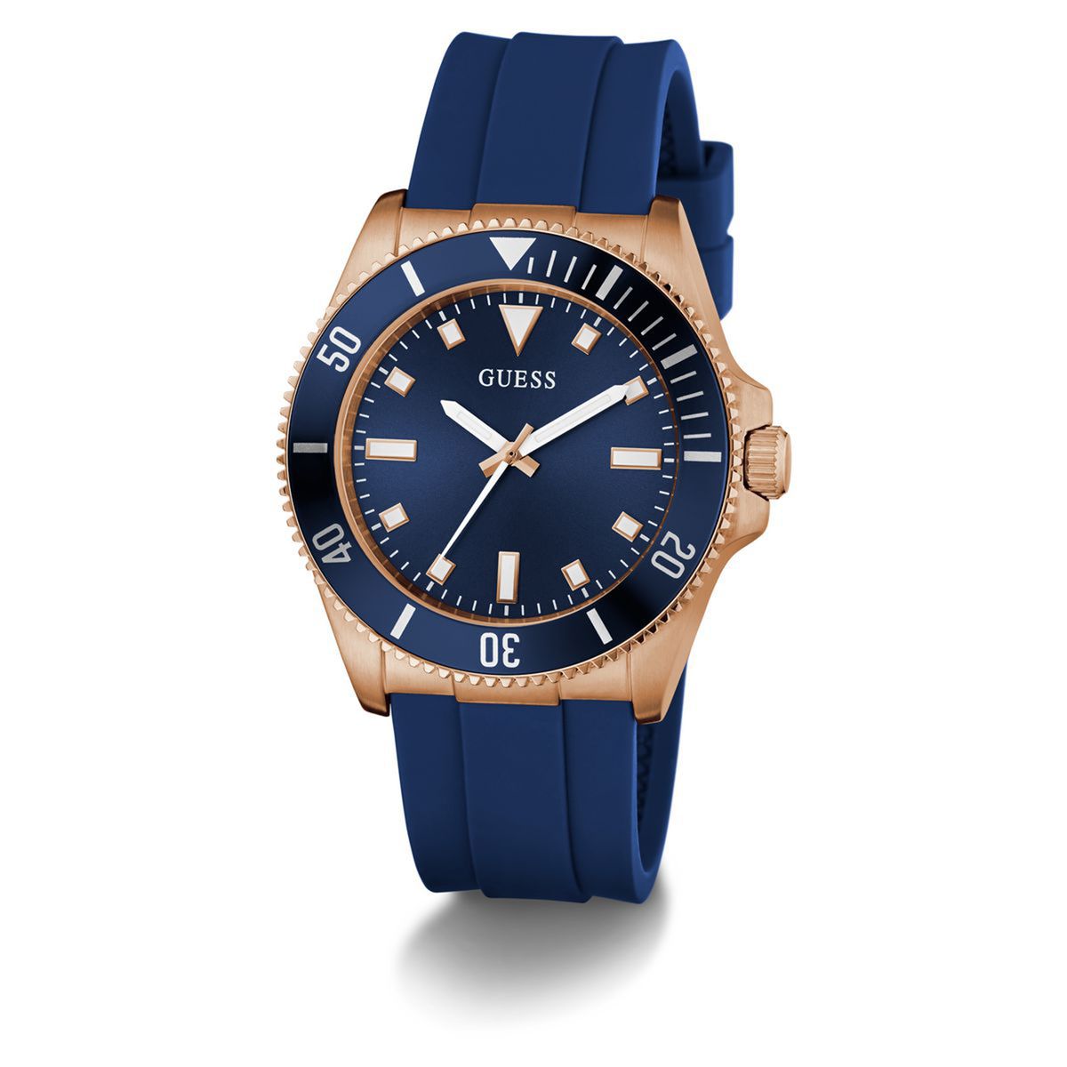 GUESS - Reloj Guess Hombre Cliff. Reloj Silicona Azul GW0969G3