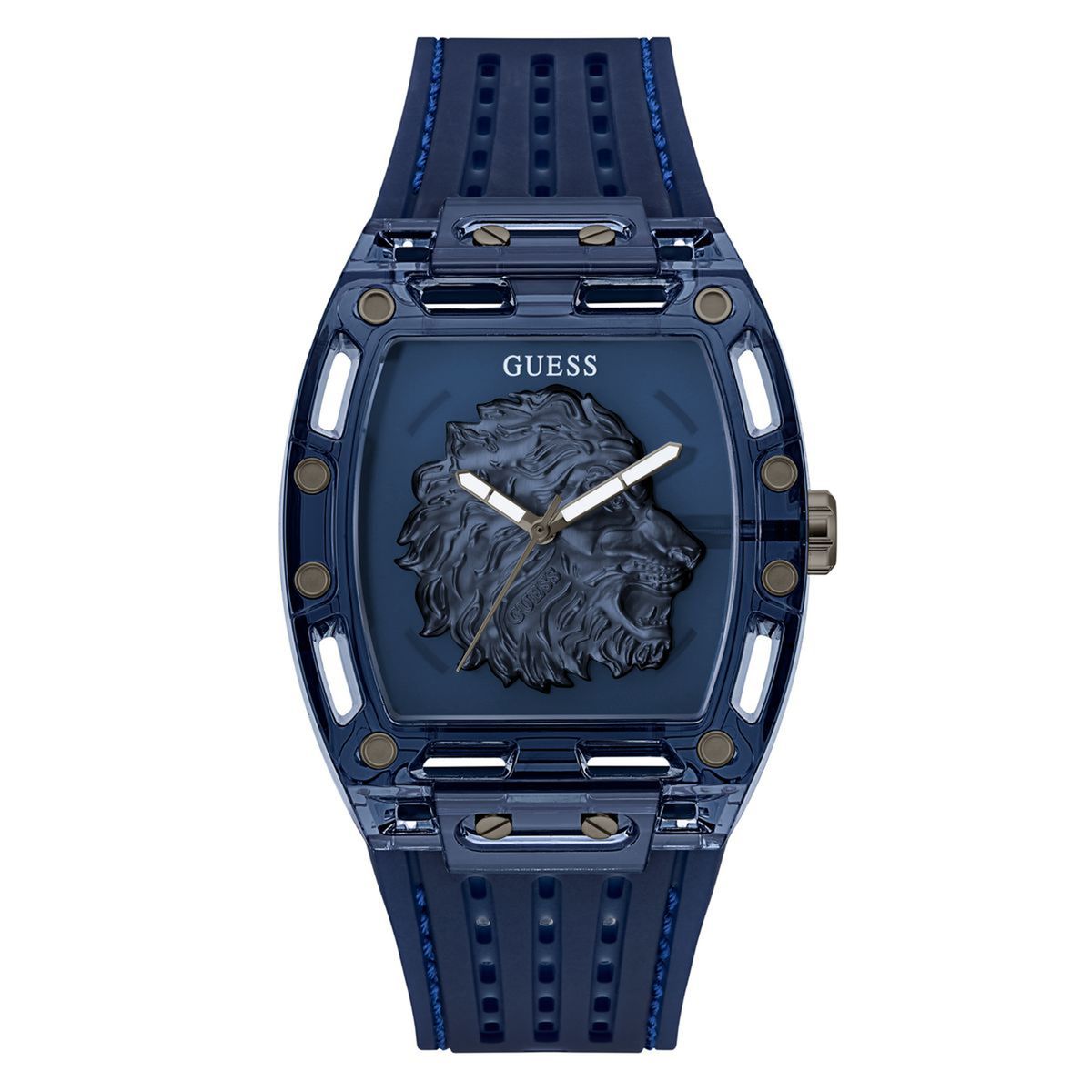 GUESS - Reloj Guess Hombre Phoenix. Reloj Silicona Azul GW0959G1