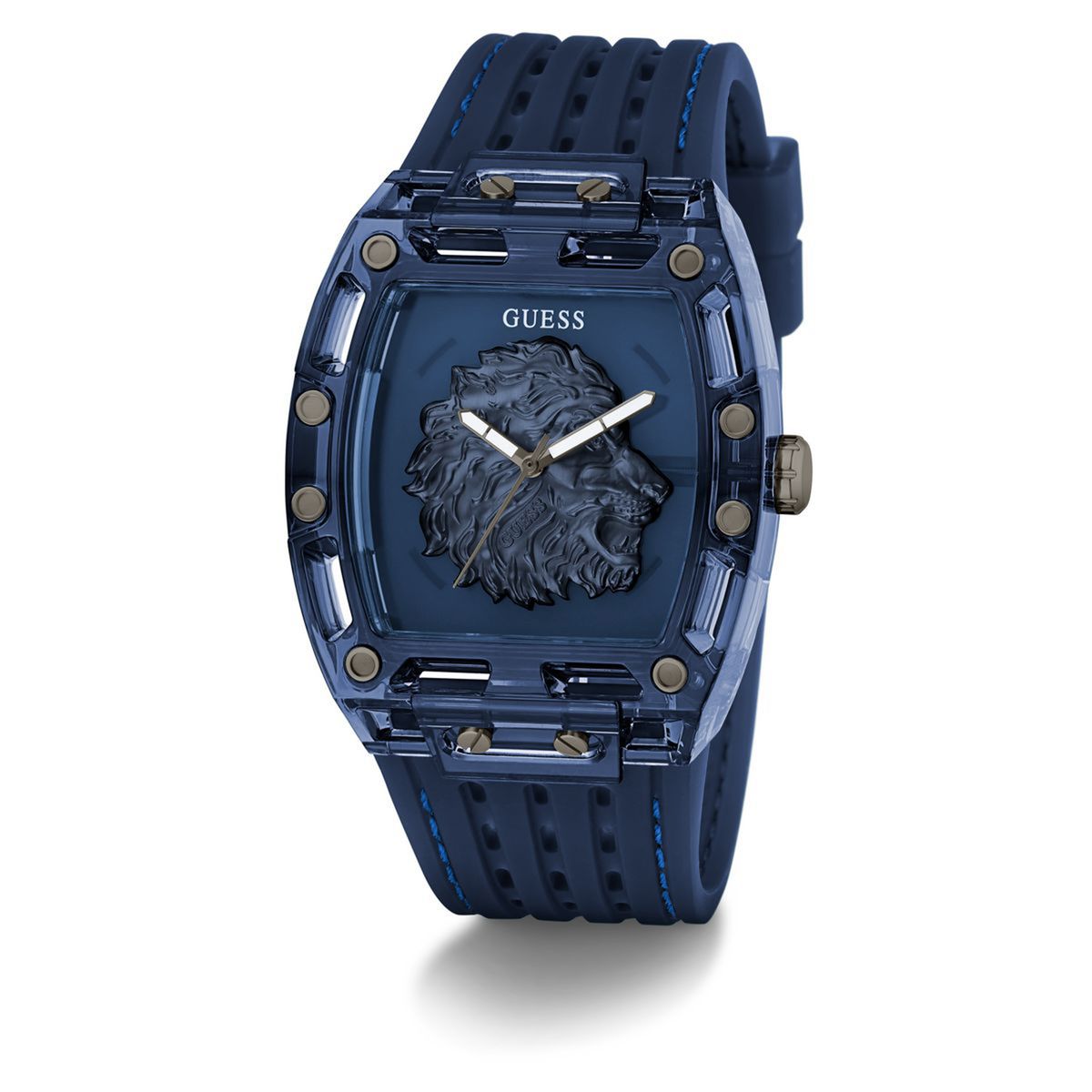 GUESS - Reloj Guess Hombre Phoenix. Reloj Silicona Azul GW0959G1