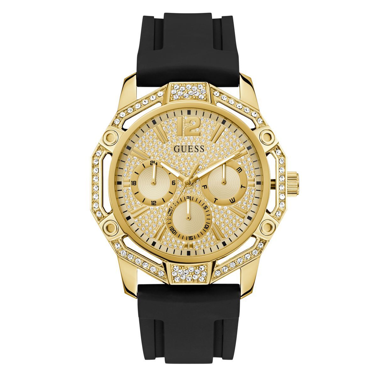 GUESS - Reloj Guess Hombre Regal. Reloj Silicona Negro GW0954G2