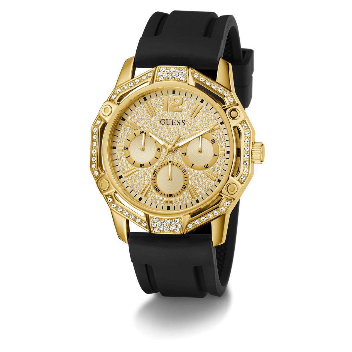 GUESS - Reloj Guess Hombre Regal. Reloj Silicona Negro GW0954G2