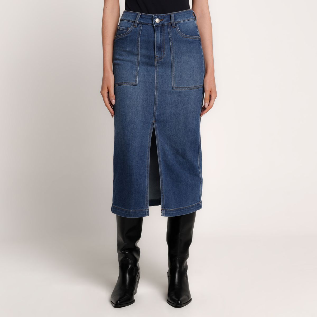 BASEMENT - Falda Midi Mujer Basement 