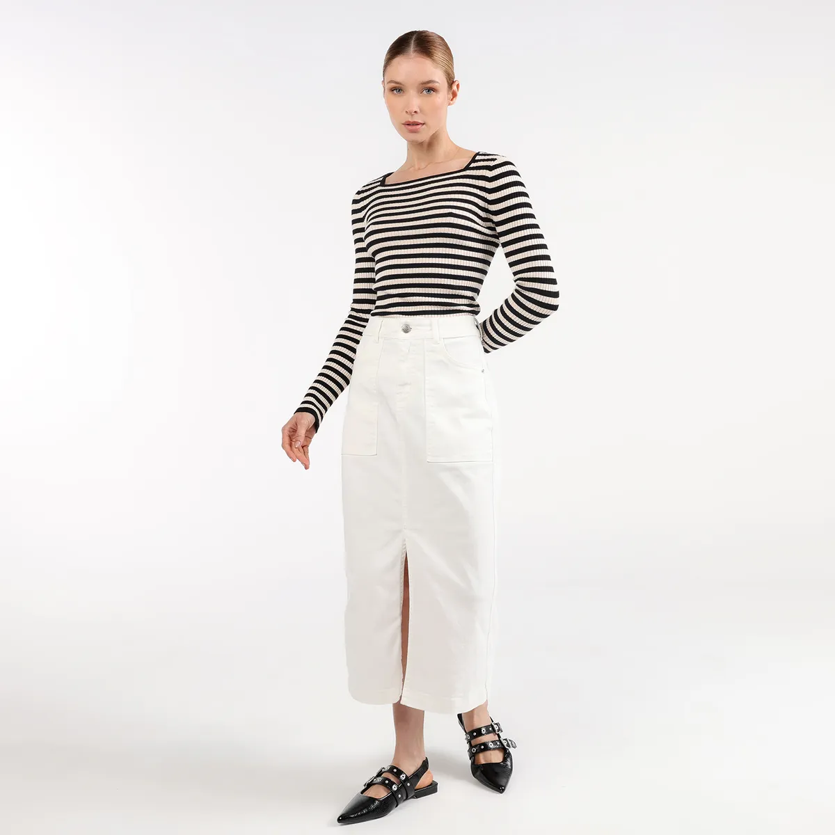 BASEMENT - Falda Midi Mujer Basement 
