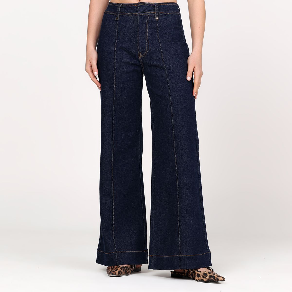 BASEMENT - Jean Flare Mujer Tiro alto Basement