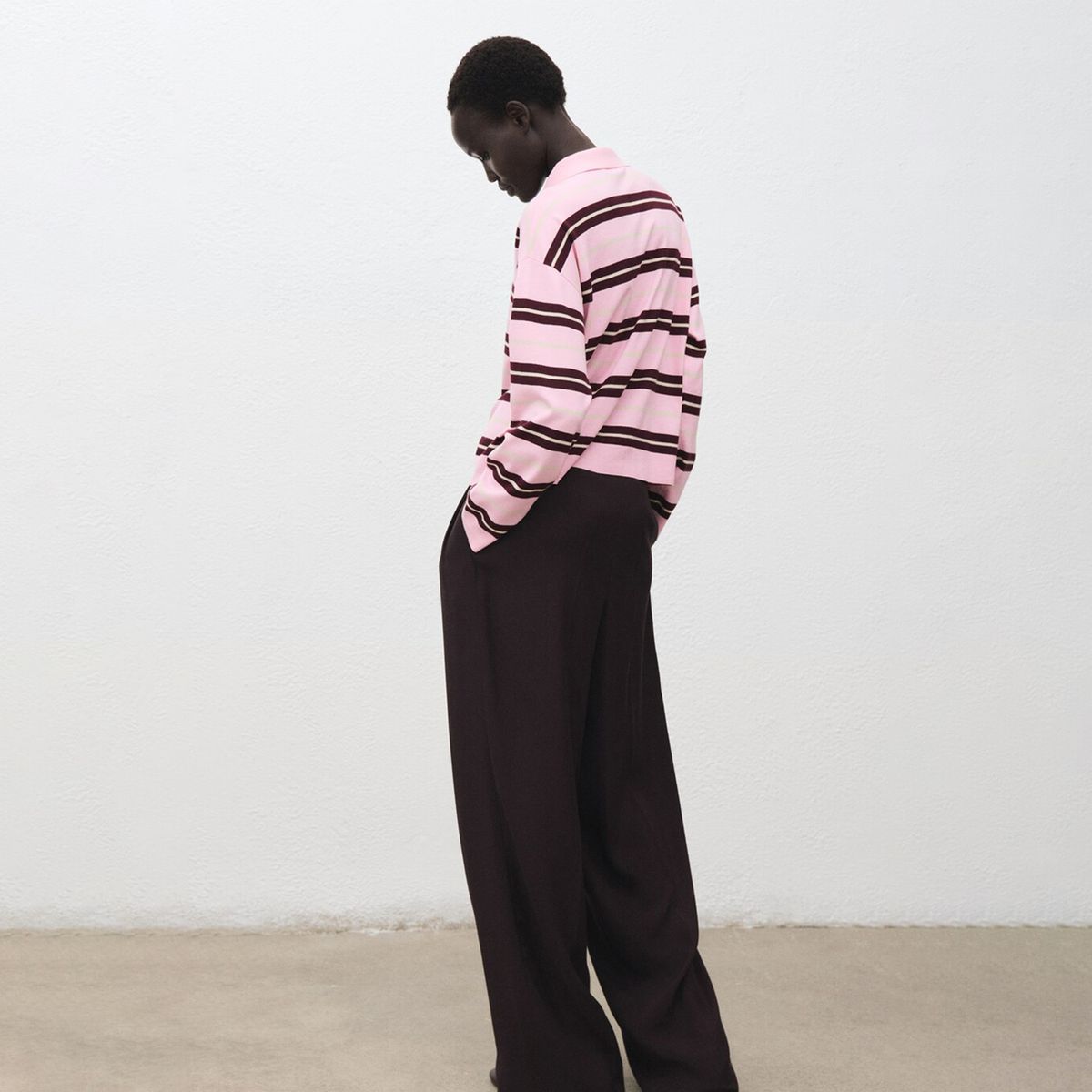 MANGO - Saco Mujer de Rayas Mango 