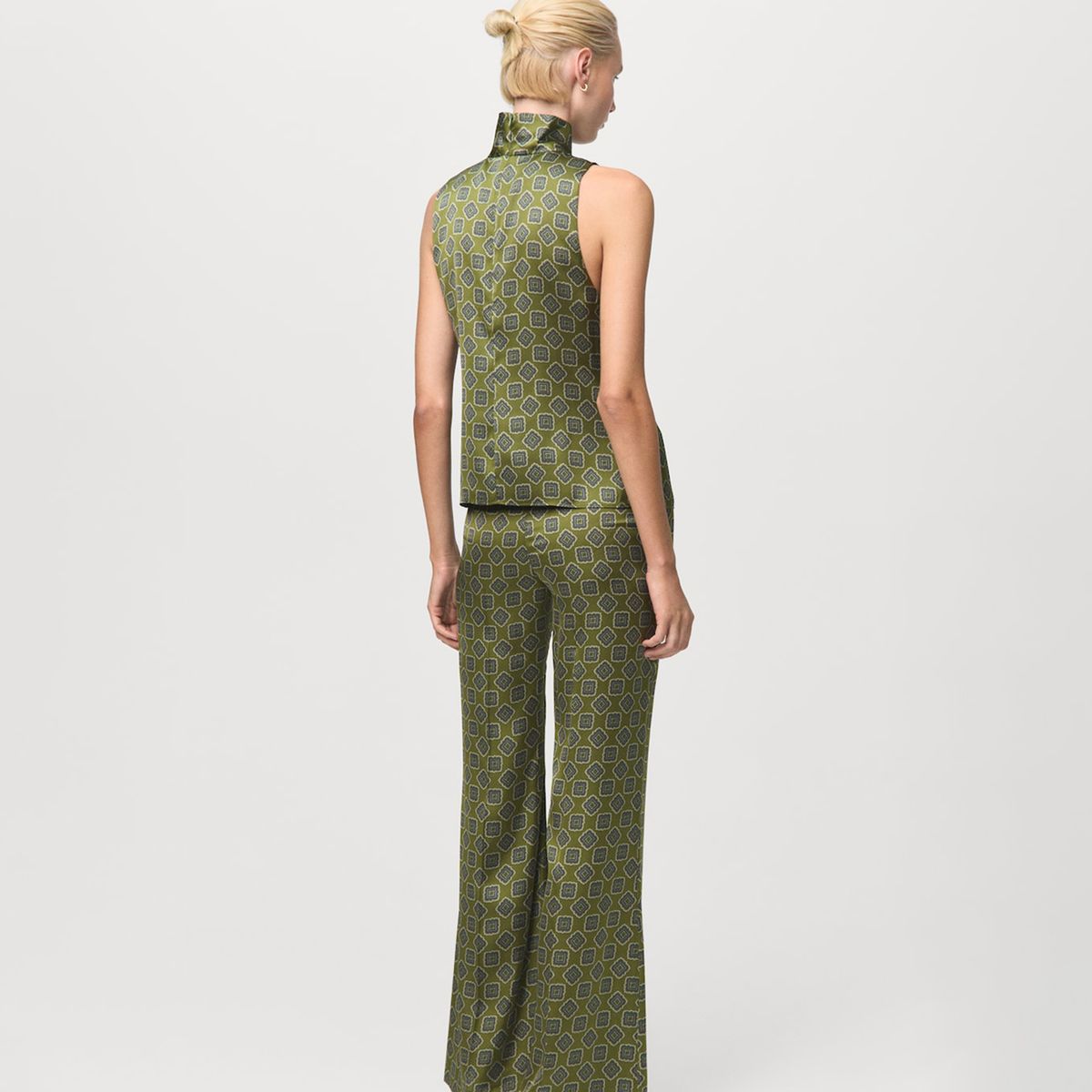 MANGO - Blusa Mujer de Rayas Sin mangas Mango