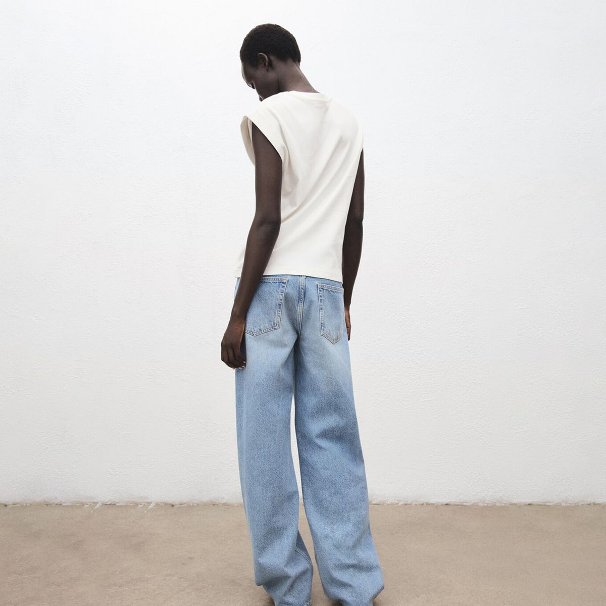 MANGO - Camiseta Mujer Sin mangas Mango