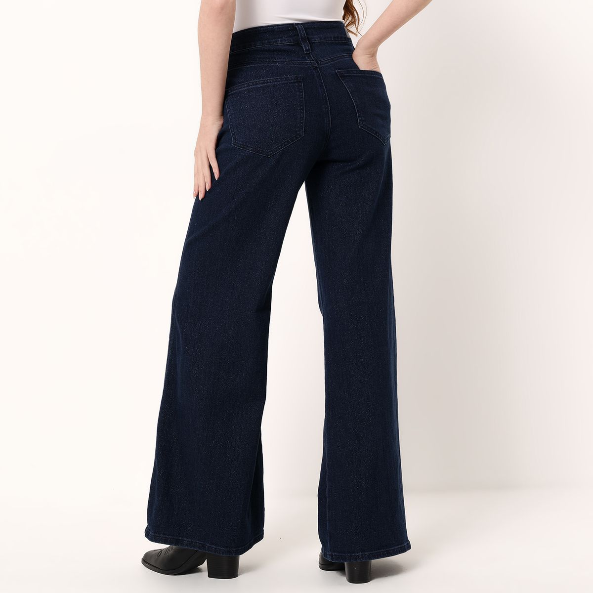 UNIVERSITY CLUB - Jean Wide leg  Mujer De Algodón University Club 