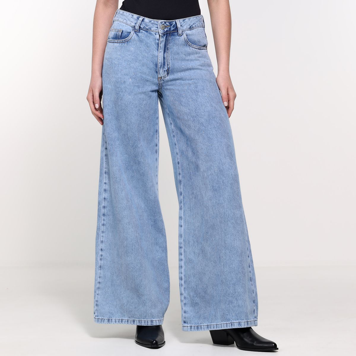 UNIVERSITY CLUB - Jean Wide leg  Mujer De Algodón University Club 