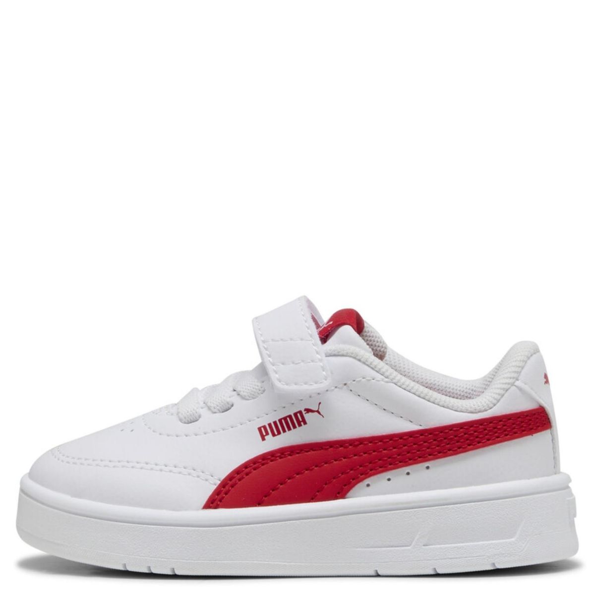 PUMA - Tenis moda Puma Court Classic Clean Ac+ Niño con Velcro Blancos