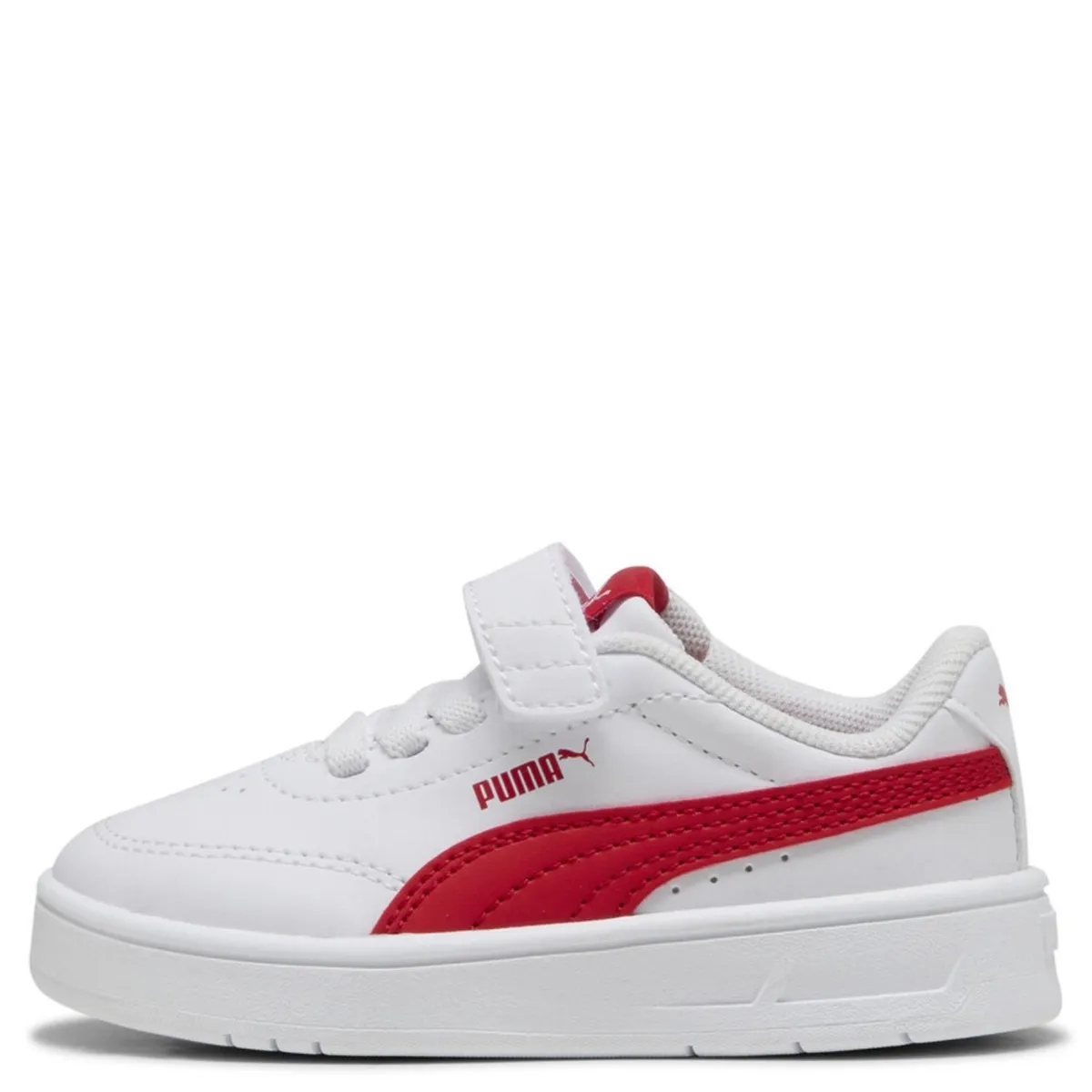 PUMA - Tenis moda Puma Court Classic Clean Ac+ Niño con Velcro Blancos