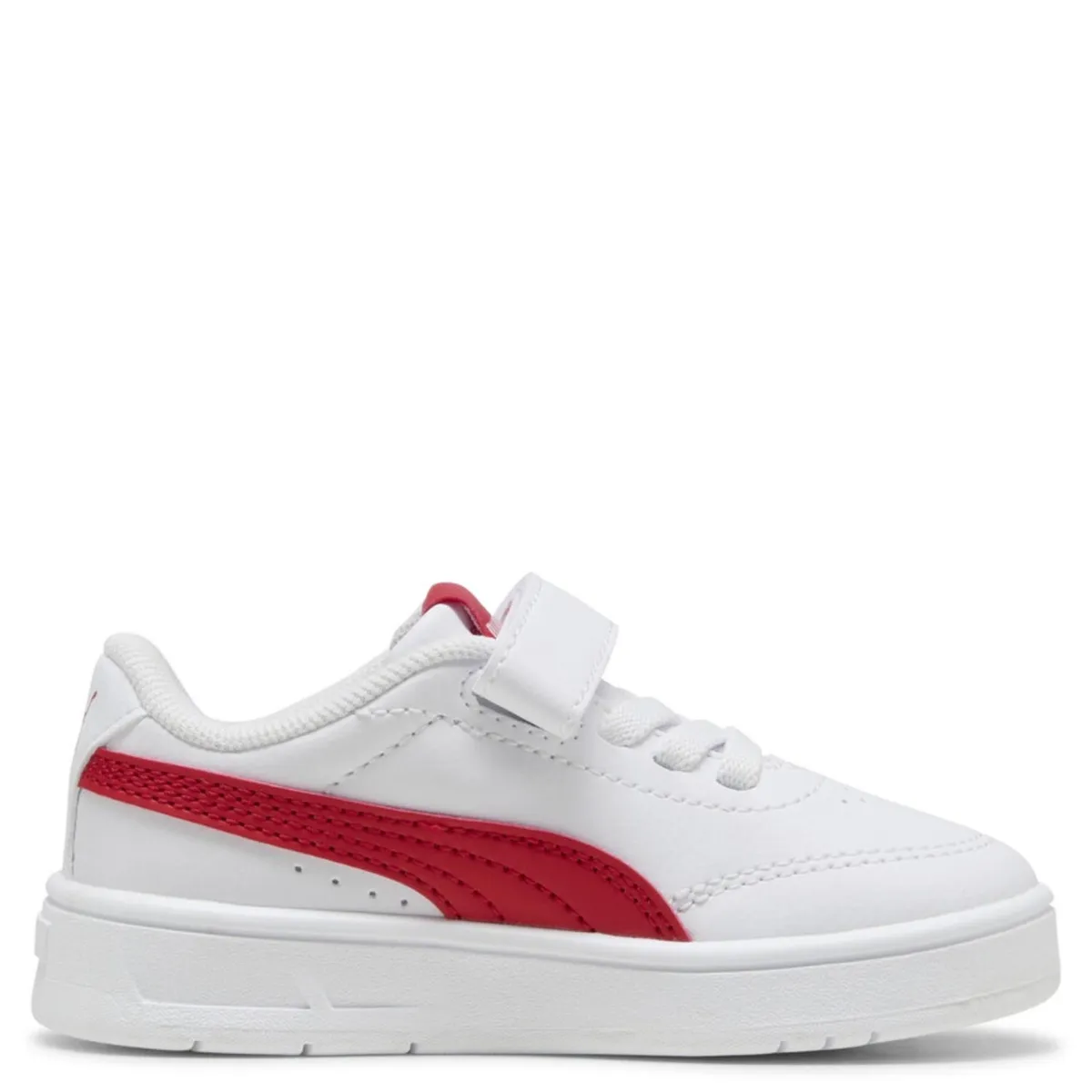 PUMA - Tenis moda Puma Court Classic Clean Ac+ Niño con Velcro Blancos