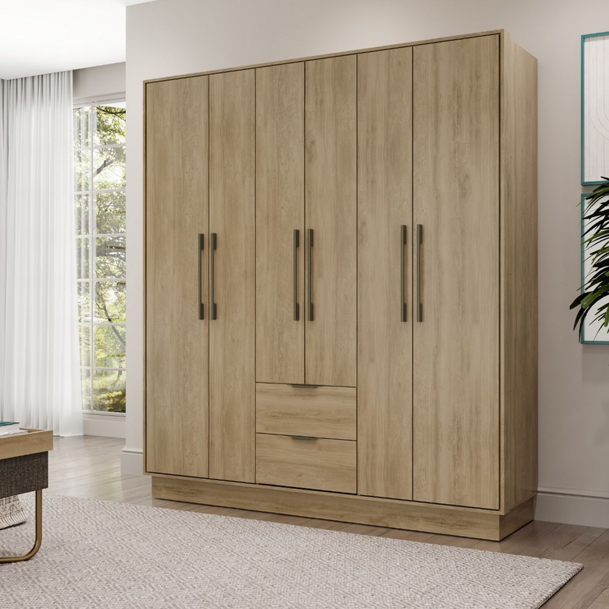 BERTOLINI - Clóset 113819360 6 Puertas 2 Cajones