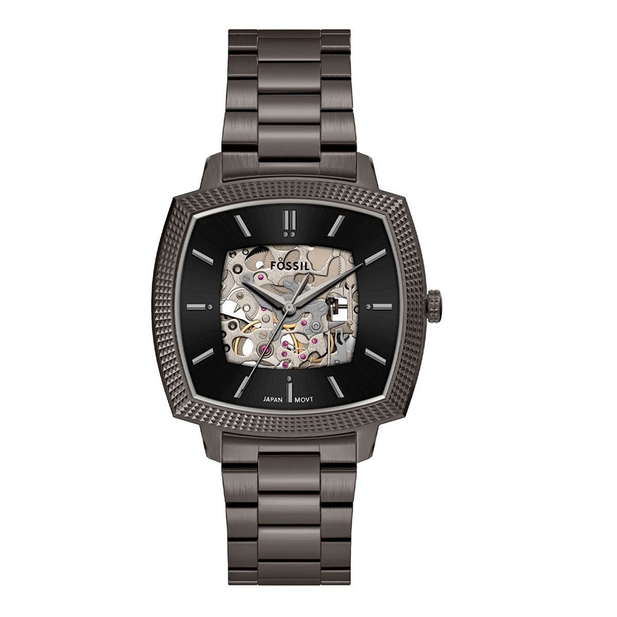 FOSSIL - Reloj automático Machine Luxe de Nick Jonas x Fossil en acero inoxidable en tono plomo