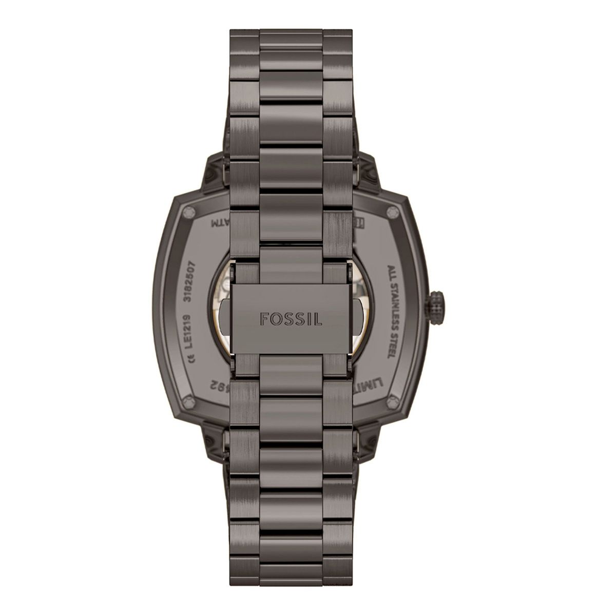 FOSSIL - Reloj automático Machine Luxe de Nick Jonas x Fossil en acero inoxidable en tono plomo