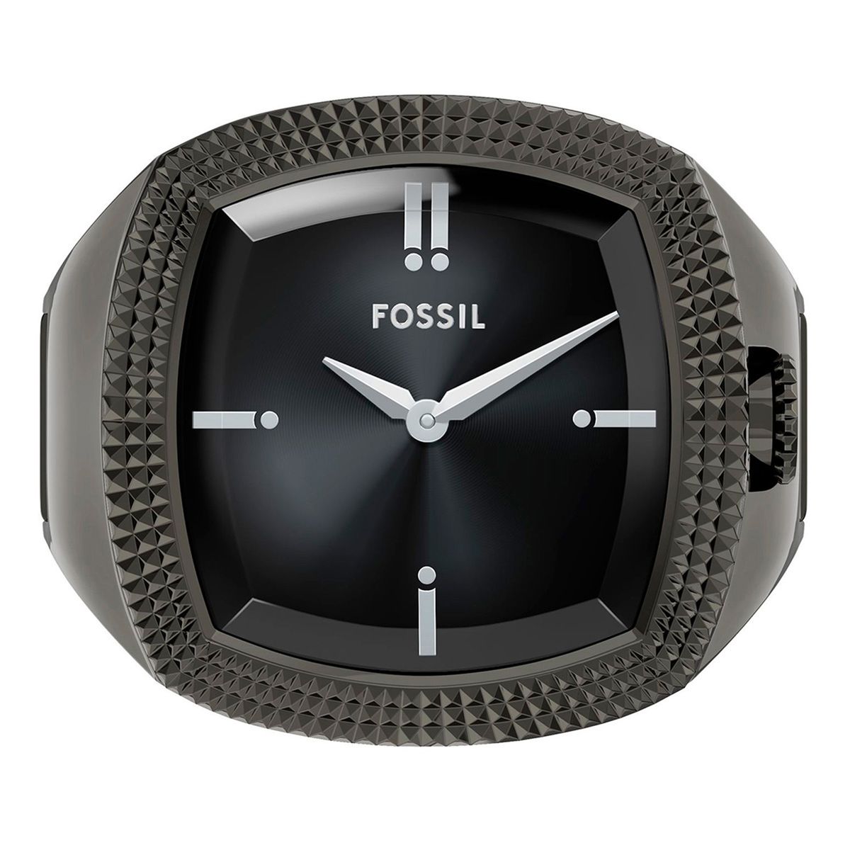 FOSSIL - Anillo de reloj Machine Luxe de Nick Jonas x Fossil de acero inoxidable en tono plomo