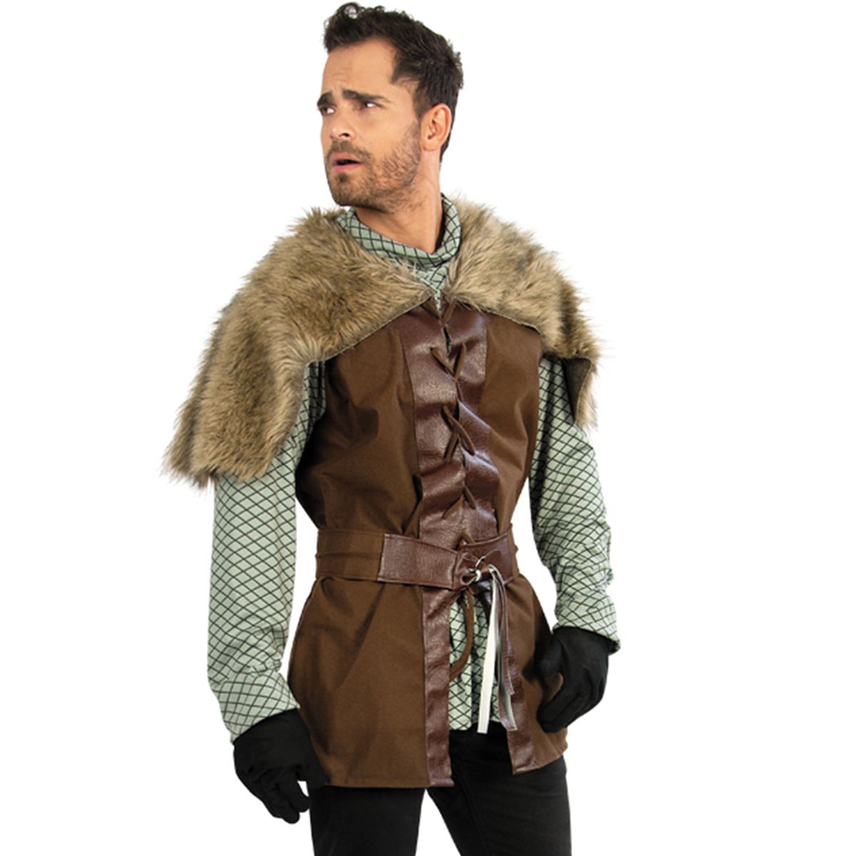 CACHIVACHES - Disfraz para Hombre Rey Medieval Fantasía Terror