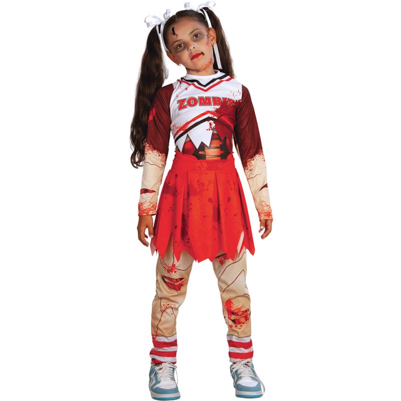 CACHIVACHES - Disfraz para Niña Zombien Porrista terror profesión