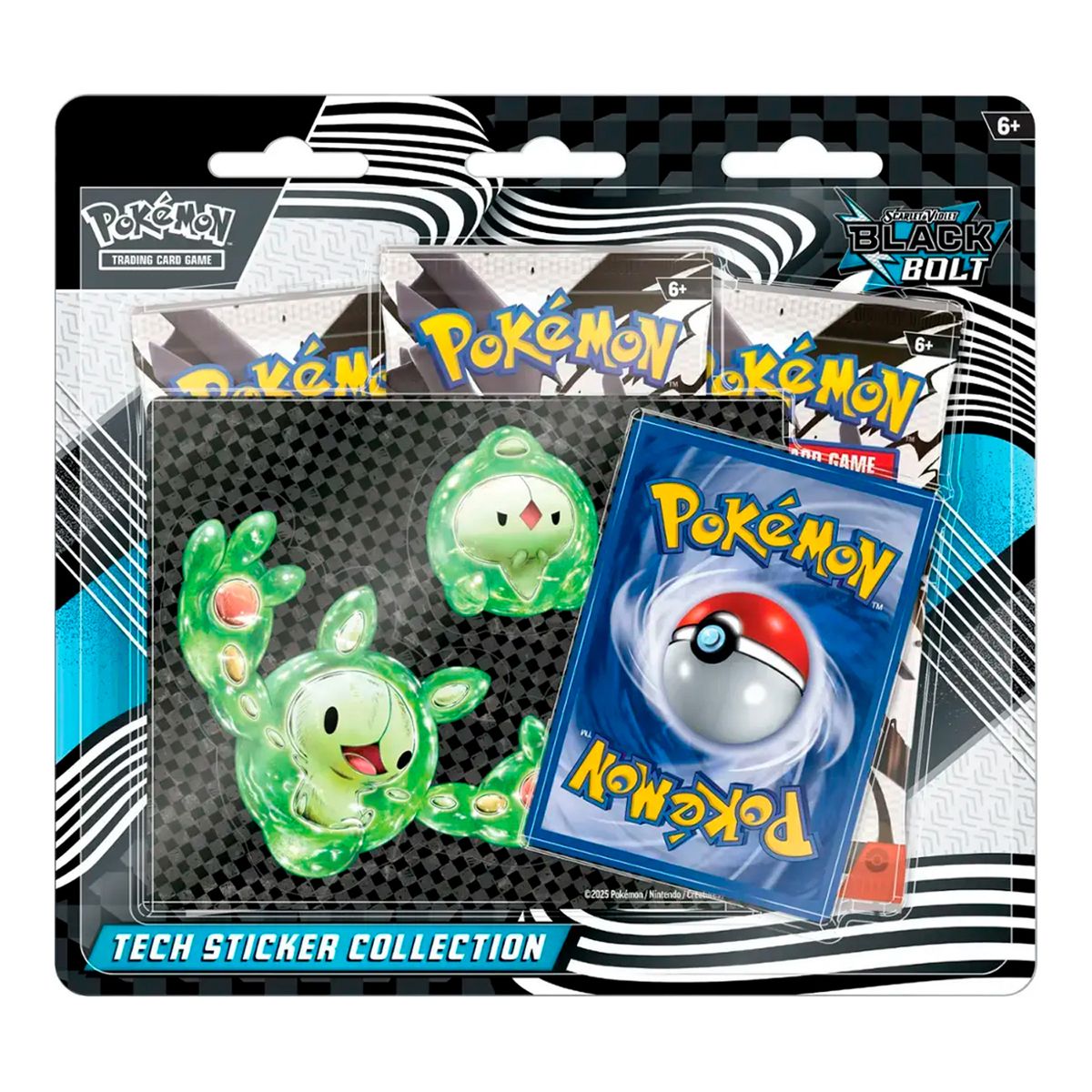 POKEMON - Didáctico Pokemon: Cartas Tech Sticker Collection Black Bolt Inglés 