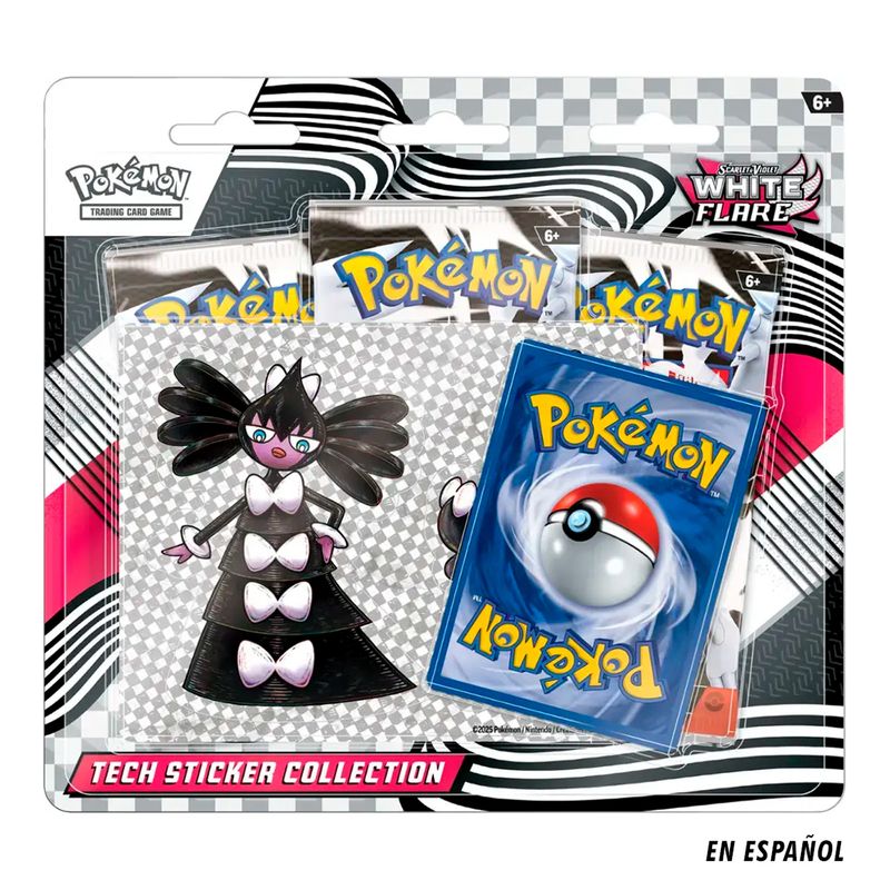 POKEMON - Didáctico Pokemon: Cartas Tech Sticker Collection White Flare Español 
