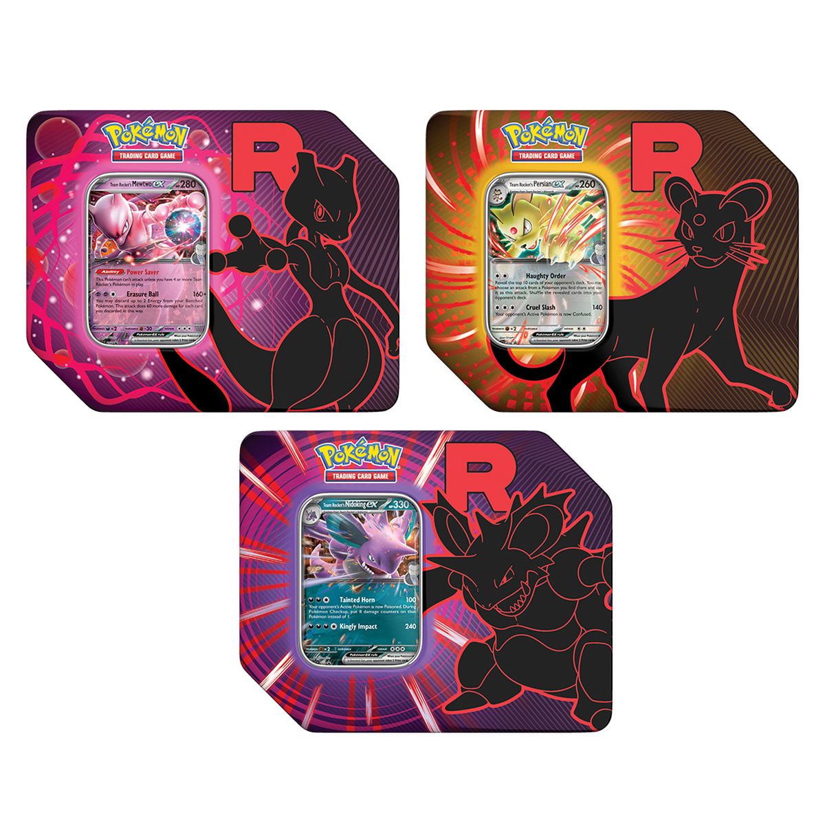 POKEMON - Didáctico Pokemon: Set de cartas Team Rocket Tin Inglés. Producto aleatorio