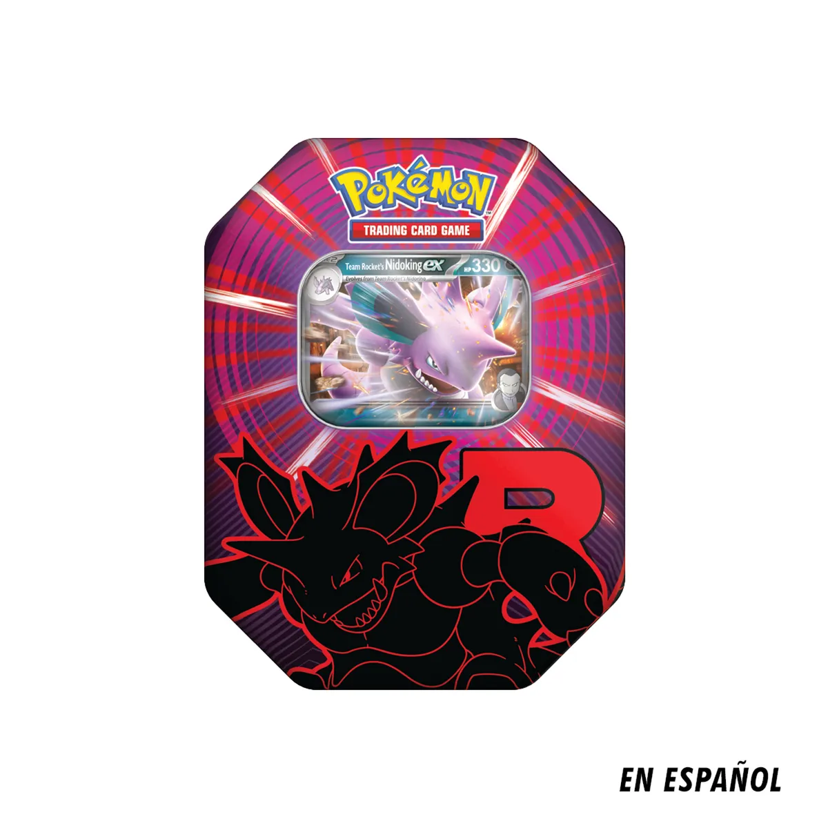 POKEMON - Didáctico Pokemon: Set de cartas Team Rocket Tin SPA Inglés. Producto aleatorio