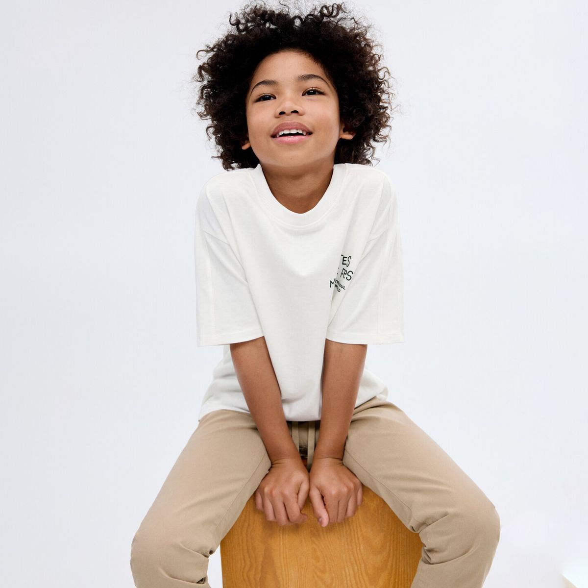 MANGO - Camiseta Para Niño con Estampado Manga corta de Algodón MANGO