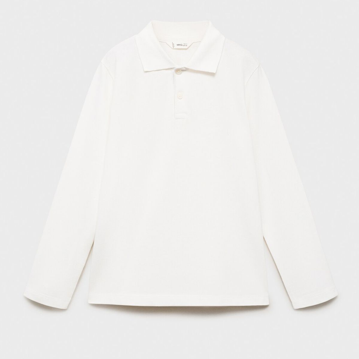 MANGO - Camiseta polo Para Niño Con cuello Manga larga de Algodón MANGO