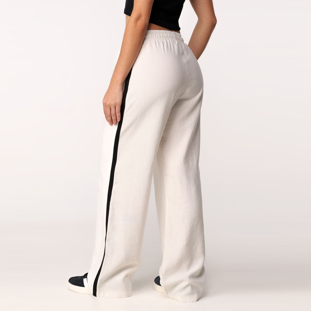 SYBILLA - Pantalón Wide leg Mujer Tiro alto Sybilla