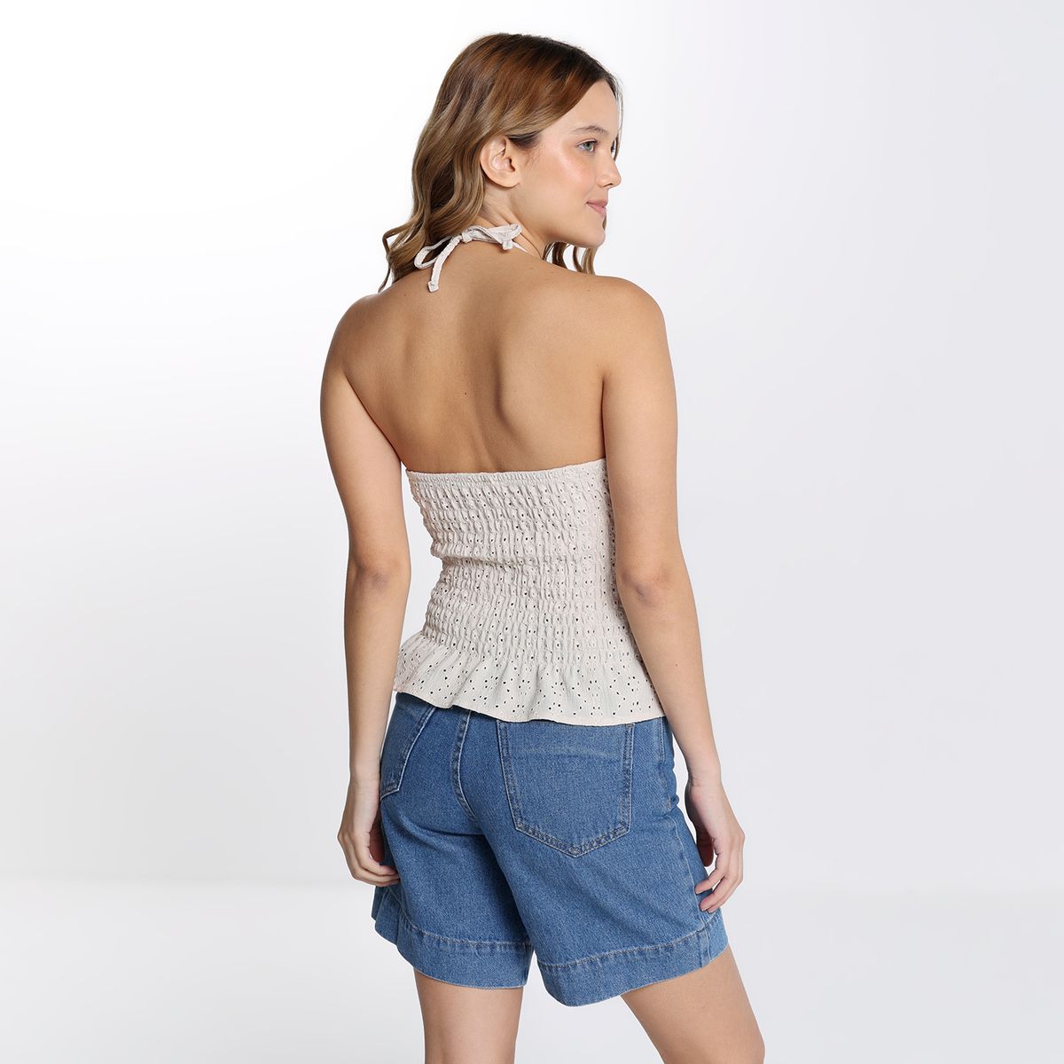 SYBILLA - Blusa Mujer Textura Manga larga Sybilla